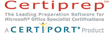Certiprep Practice Exam for Microsoft Office Specialist (MOS or MOUS) Certifications